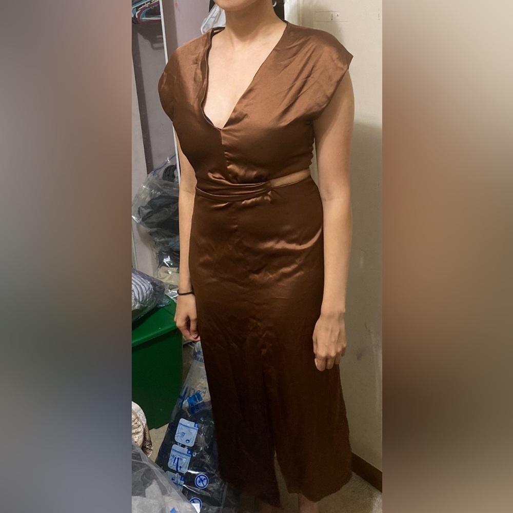 Zara knot cut-out cocktail dress